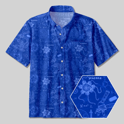 Mysterious World under the Microscope Button Up Pocket Shirt - Geeksoutfit