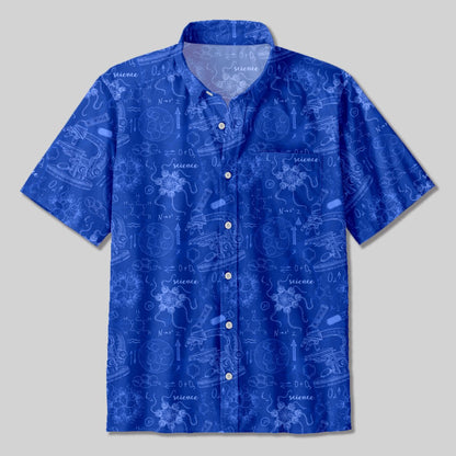 Mysterious World under the Microscope Button Up Pocket Shirt - Geeksoutfit