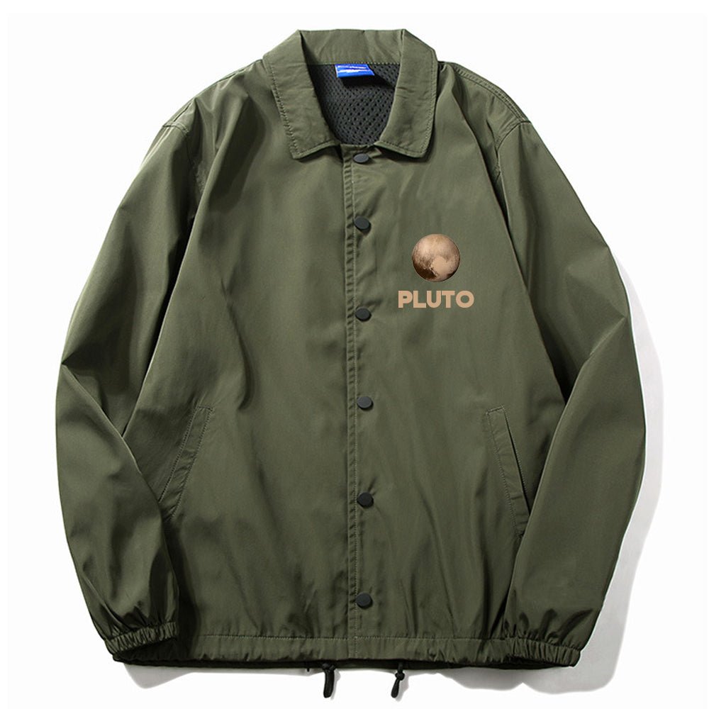 Never Forget Pluto Coach Jacket - Geeksoutfit