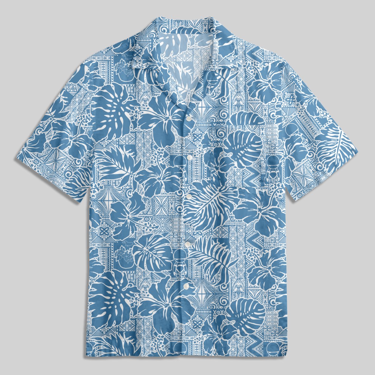 No Hope Hawaiian Pattern Button Up Pocket Shirt - Geeksoutfit