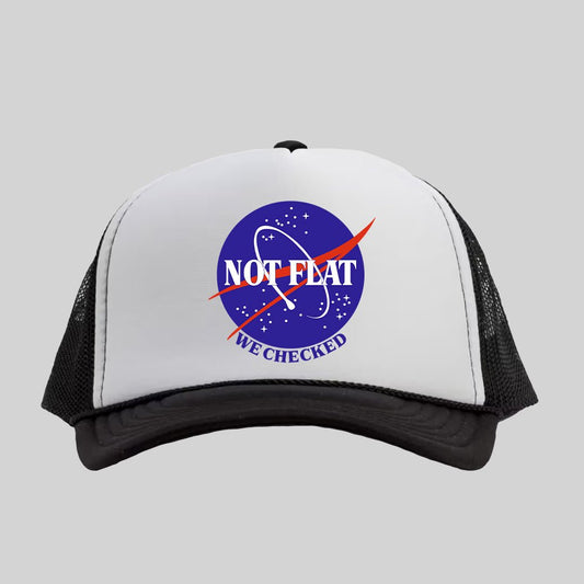 Not Flat Trucker Hat - Geeksoutfit