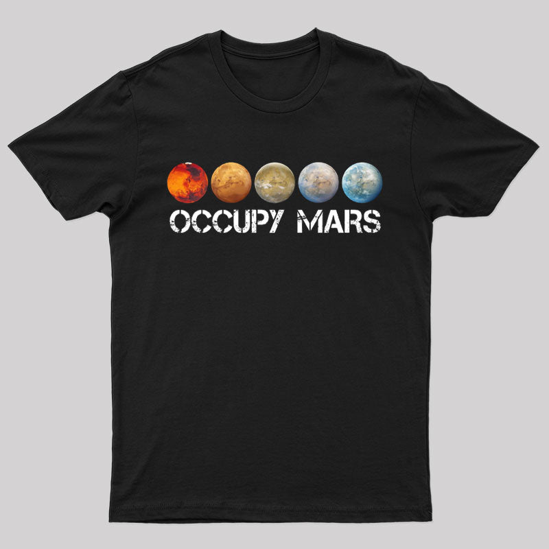 Occupy Mars Terraform Classic T-Shirt - Geeksoutfit