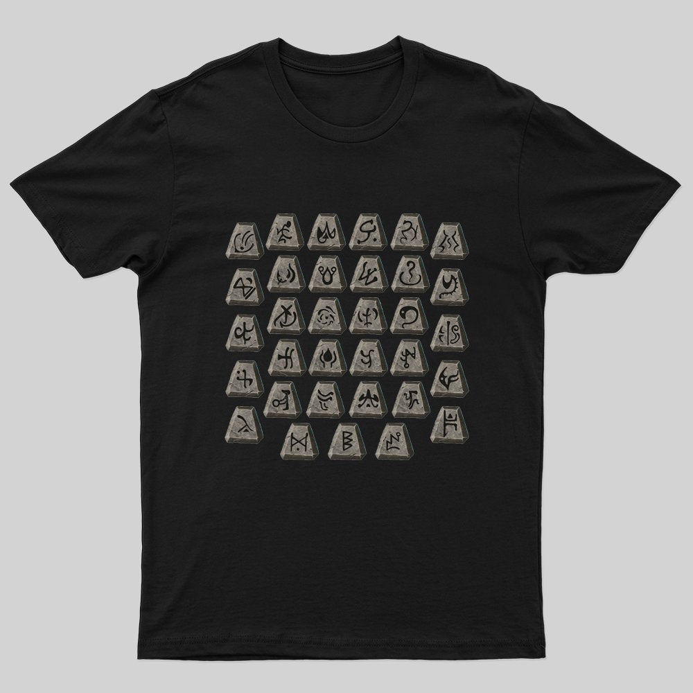 Old School Runes T-Shirt - Geeksoutfit