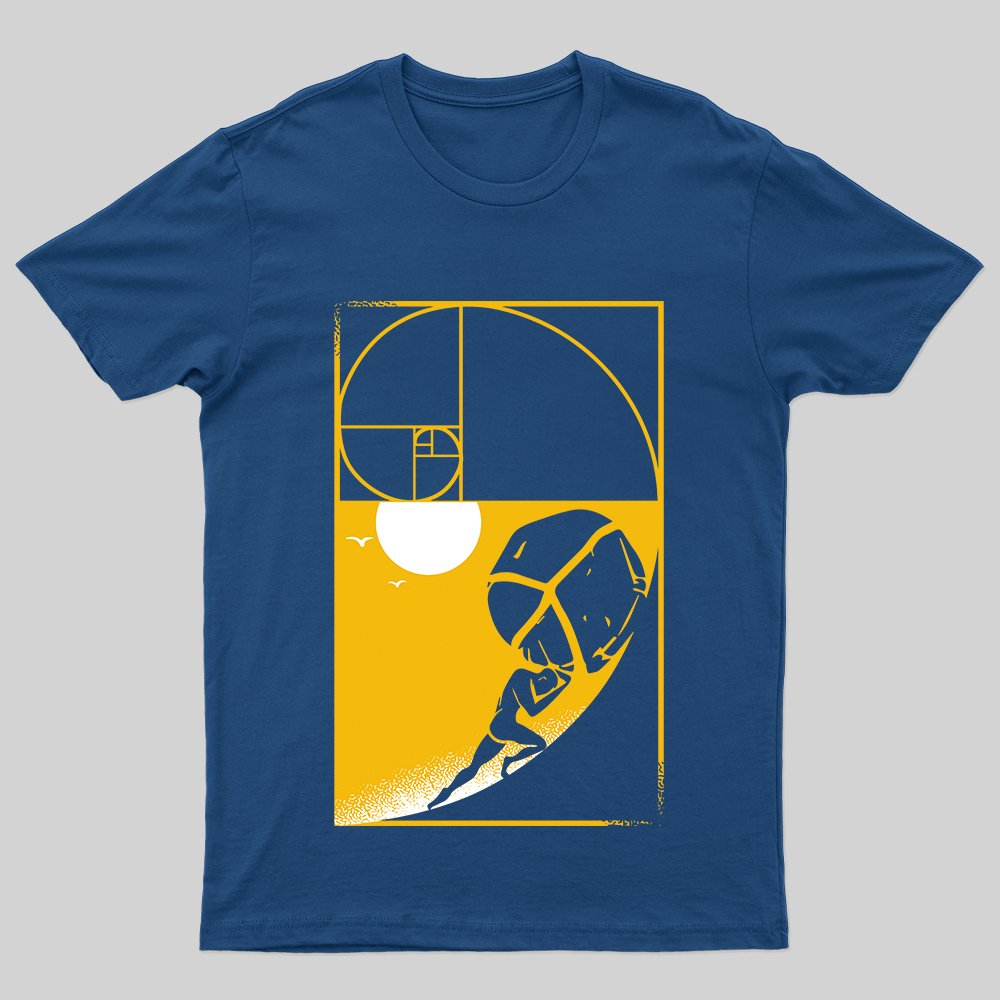One Must Imagine Sisyphus Happy Fibonacci T-shirt - Geeksoutfit