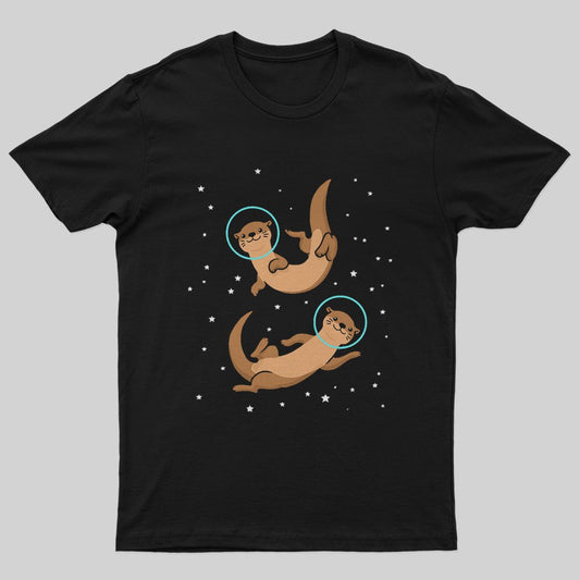 Otter Astronaut T-Shirt - Geeksoutfit