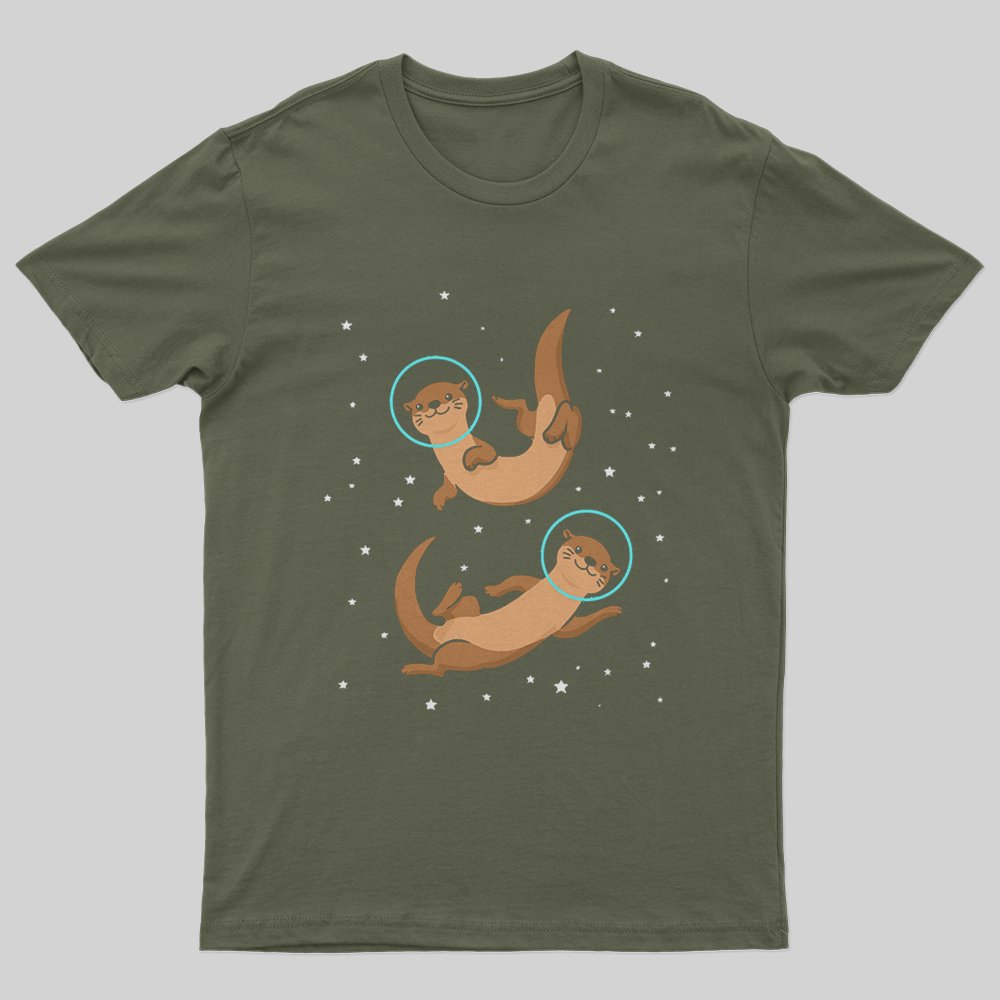 Otter Astronaut T-Shirt - Geeksoutfit