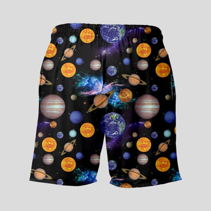 Out of this World Camp Geeky Drawstring Shorts - Geeksoutfit