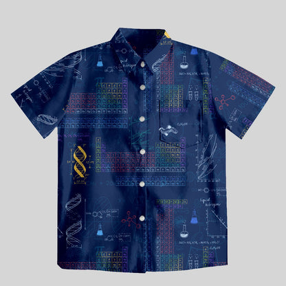 Periodic Table of Chemical Elements Button Up Pocket Shirt - Geeksoutfit