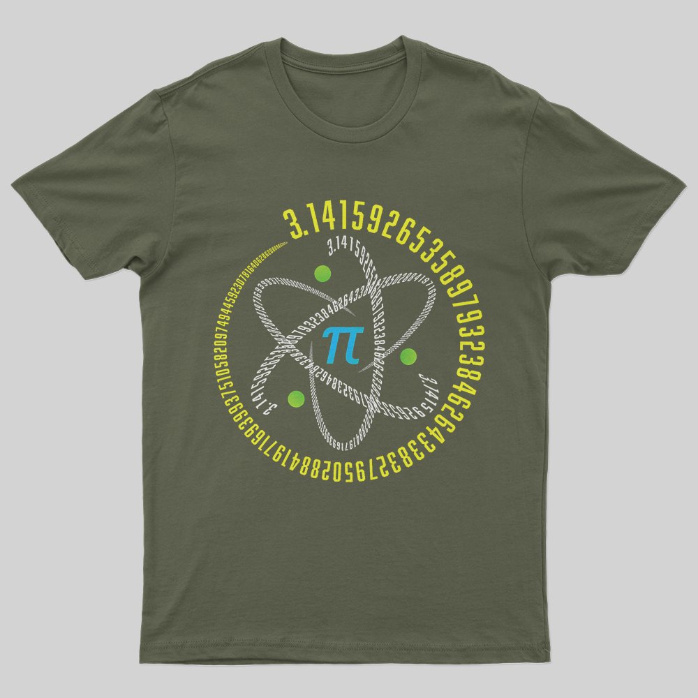 Pi Number Atom STEM T-Shirt - Geeksoutfit
