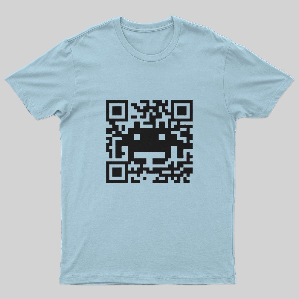 QR Code Space Invader T-Shirt - Geeksoutfit