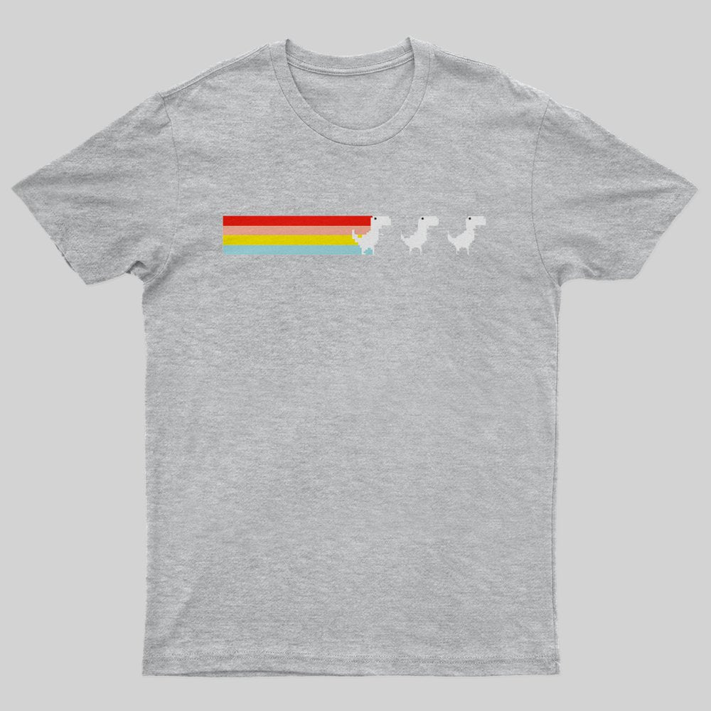 Rainbow Fart Dinosaur T-Shirt - Geeksoutfit