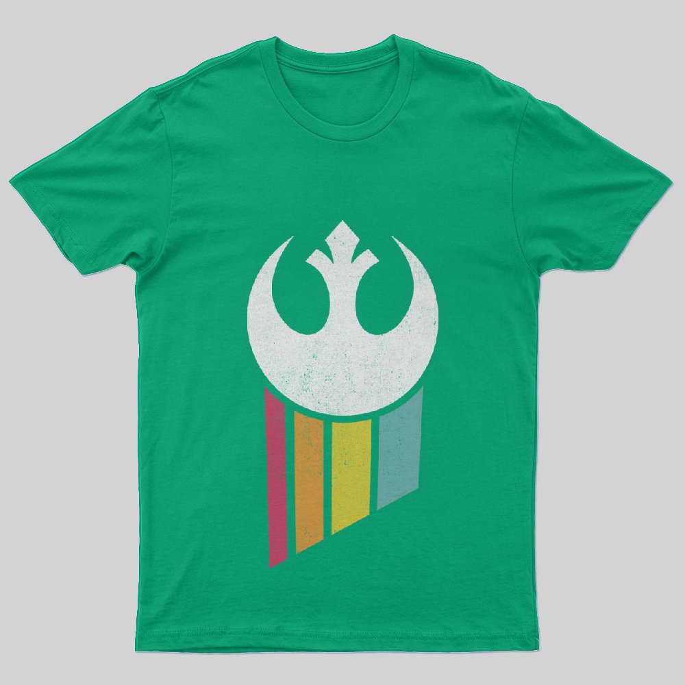 Rebel Rainbow T-Shirt - Geeksoutfit