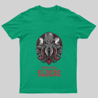 Respect Your Elders | Cthulhu | Gangster Cthulhu Essential T-Shirt - Geeksoutfit
