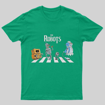 Robot Road T-Shirt - Geeksoutfit