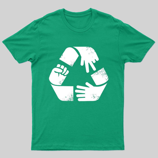 Rock Paper Scissors Recycle T-shirt - Geeksoutfit