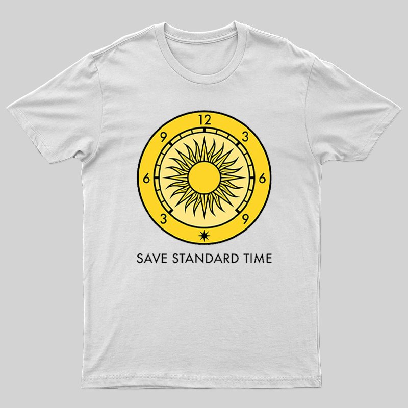 Save Standard Time Logo and Wordmark Essential T-Shirt - Geeksoutfit