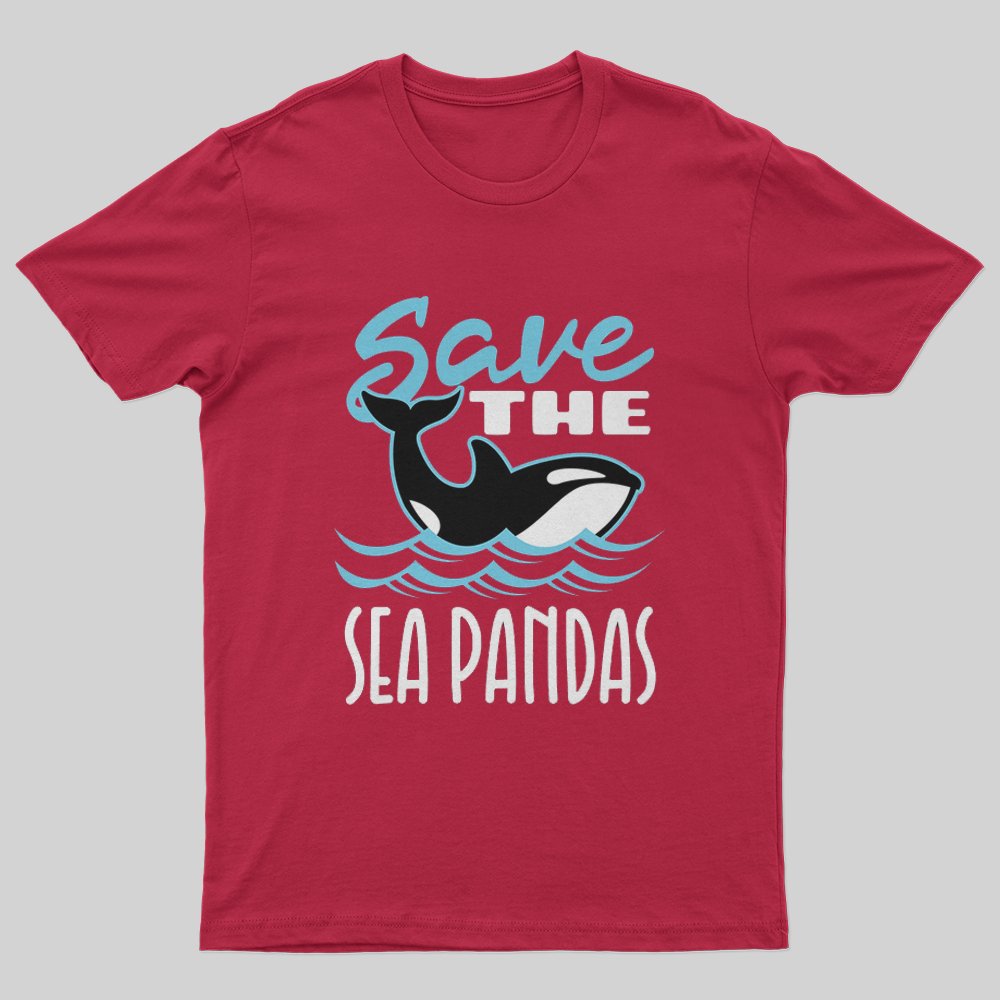 Save The Sea Pandas T-Shirt - Geeksoutfit