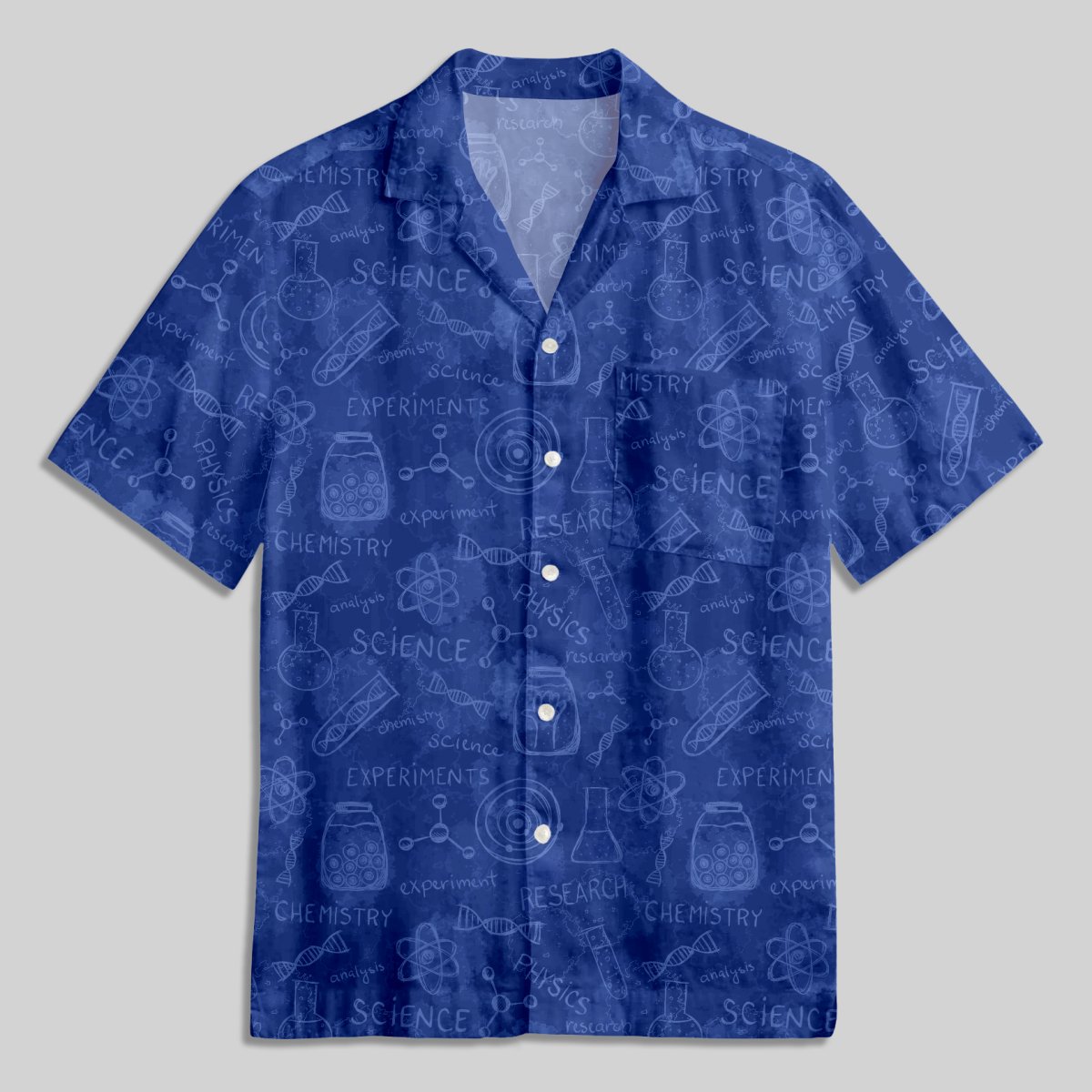 Science Chemistry Experiment Button Up Pocket Shirt - Geeksoutfit