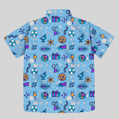 Science Lab Button Up Pocket Shirt - Geeksoutfit
