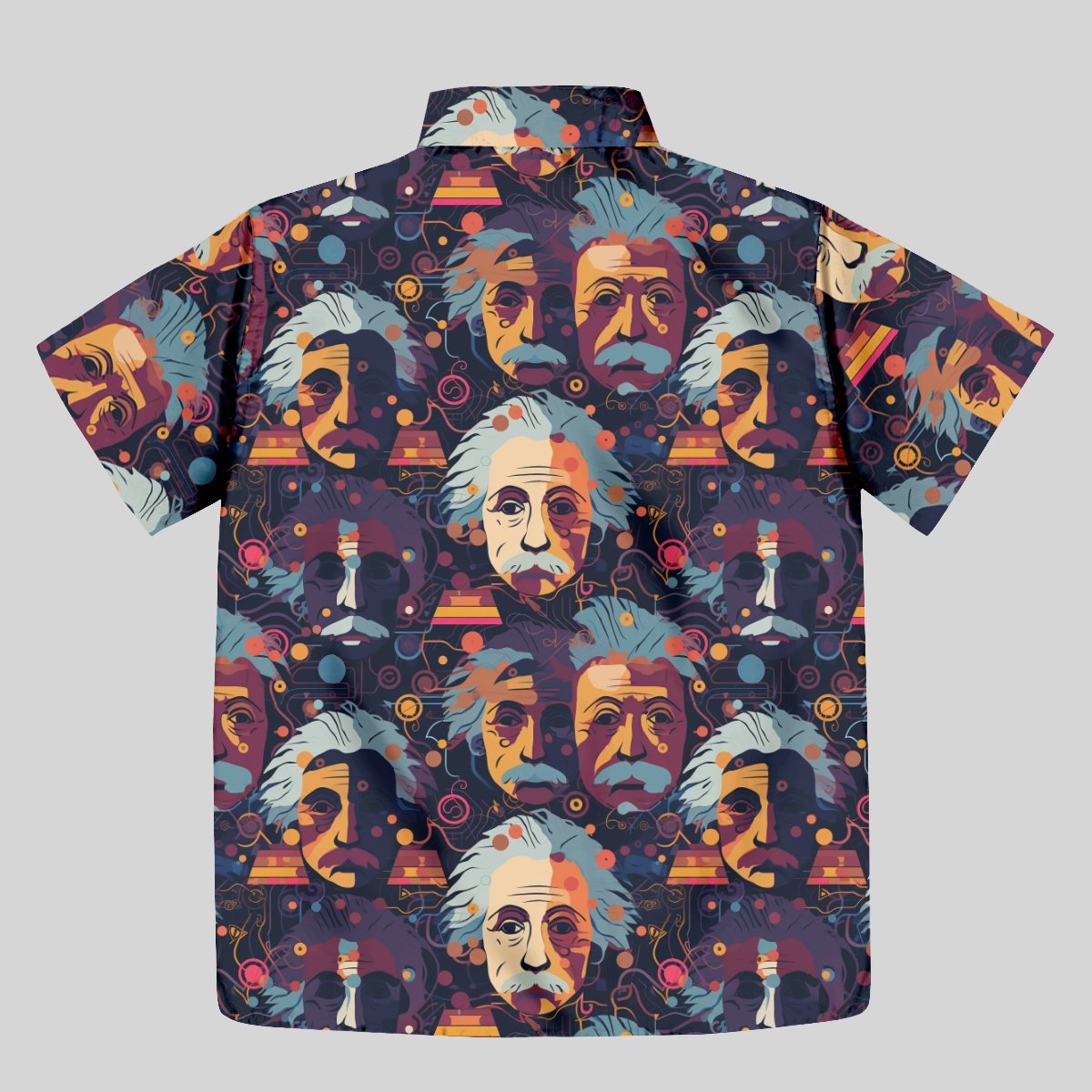 Scientist Einstein Button Up Pocket Shirt - Geeksoutfit