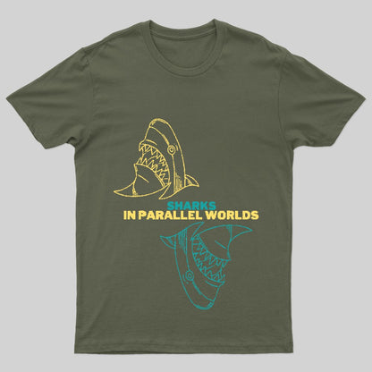 sharks in || worlds T-Shirt - Geeksoutfit