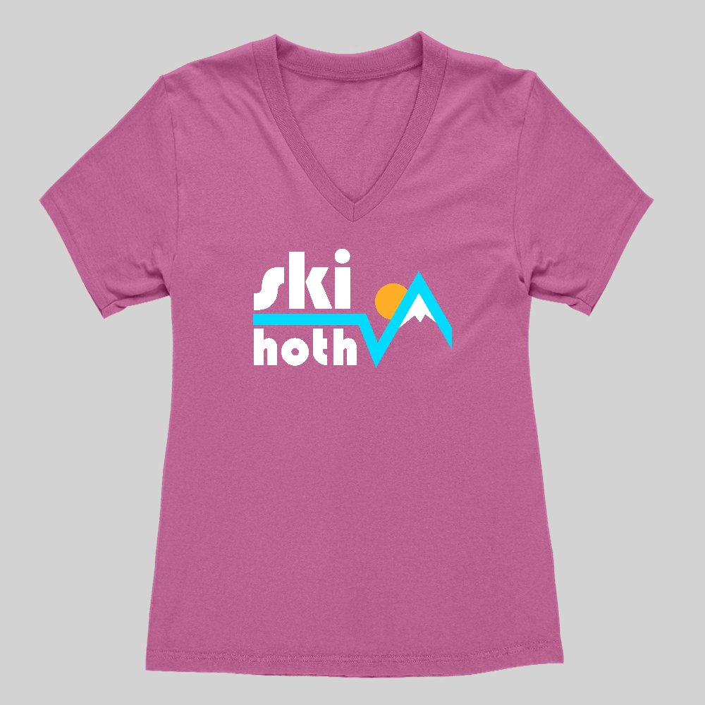 Ski Hoth Women's V-Neck T-shirt - Geeksoutfit