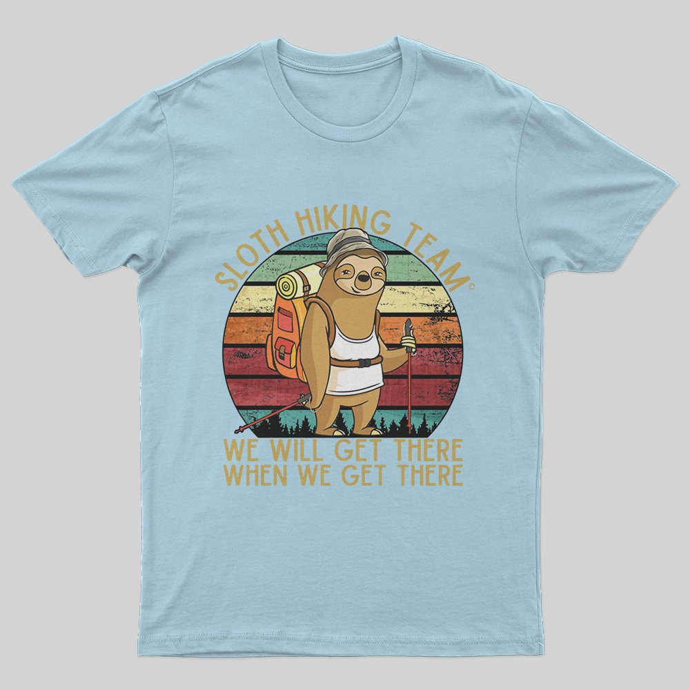 Sloth Hiking Team T-Shirt - Geeksoutfit