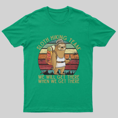 Sloth Hiking Team T-Shirt - Geeksoutfit