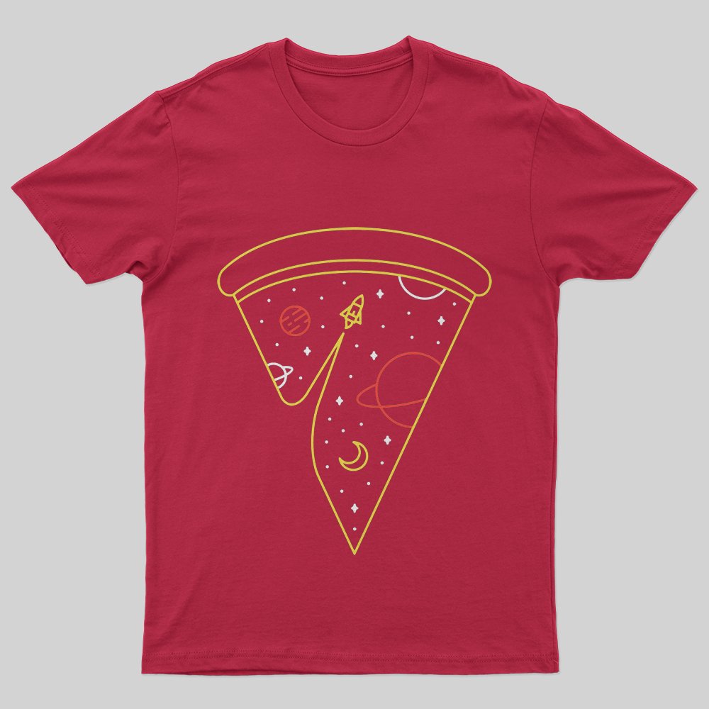 Space Pizza T-Shirt - Geeksoutfit
