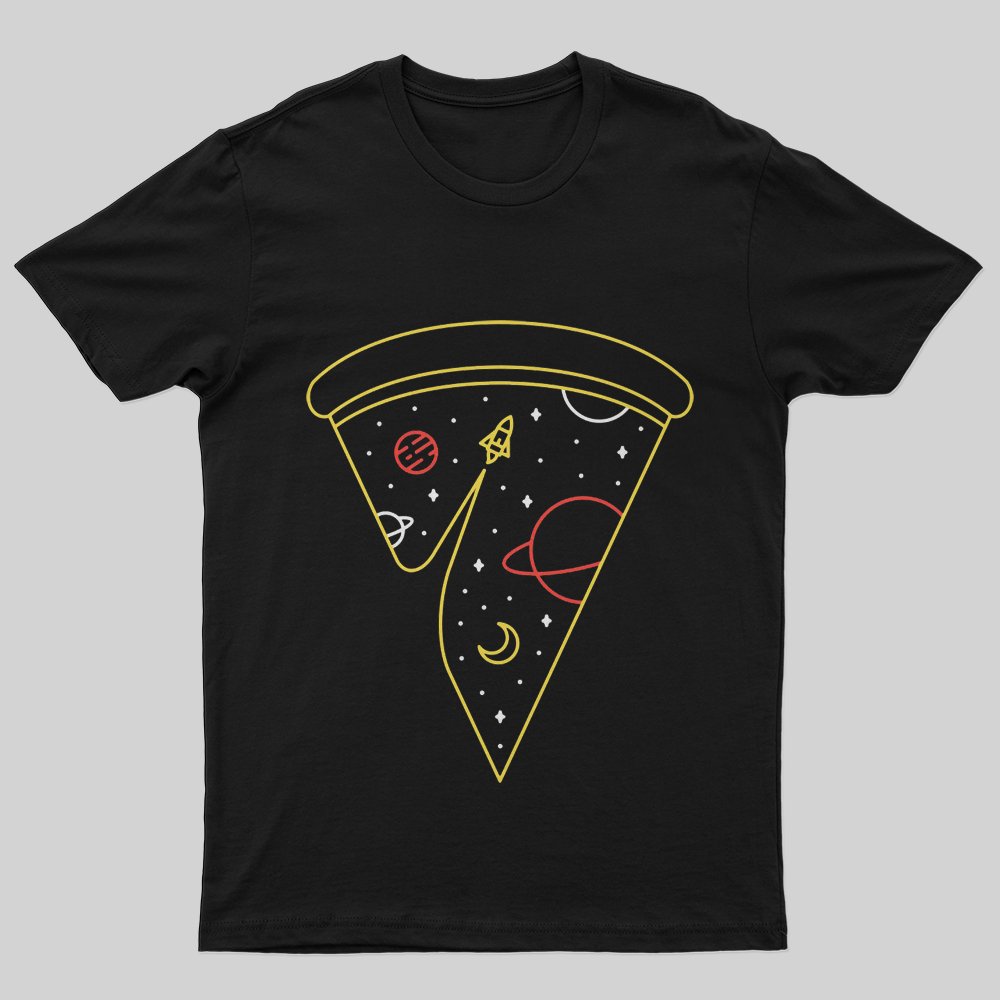 Space Pizza T-Shirt - Geeksoutfit