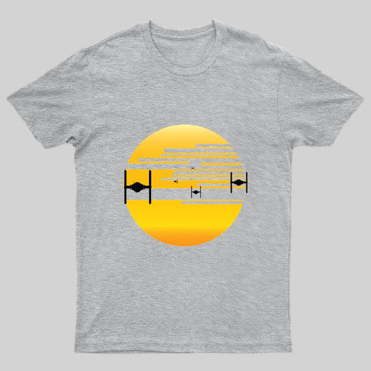Space Sunset T-Shirt - Geeksoutfit