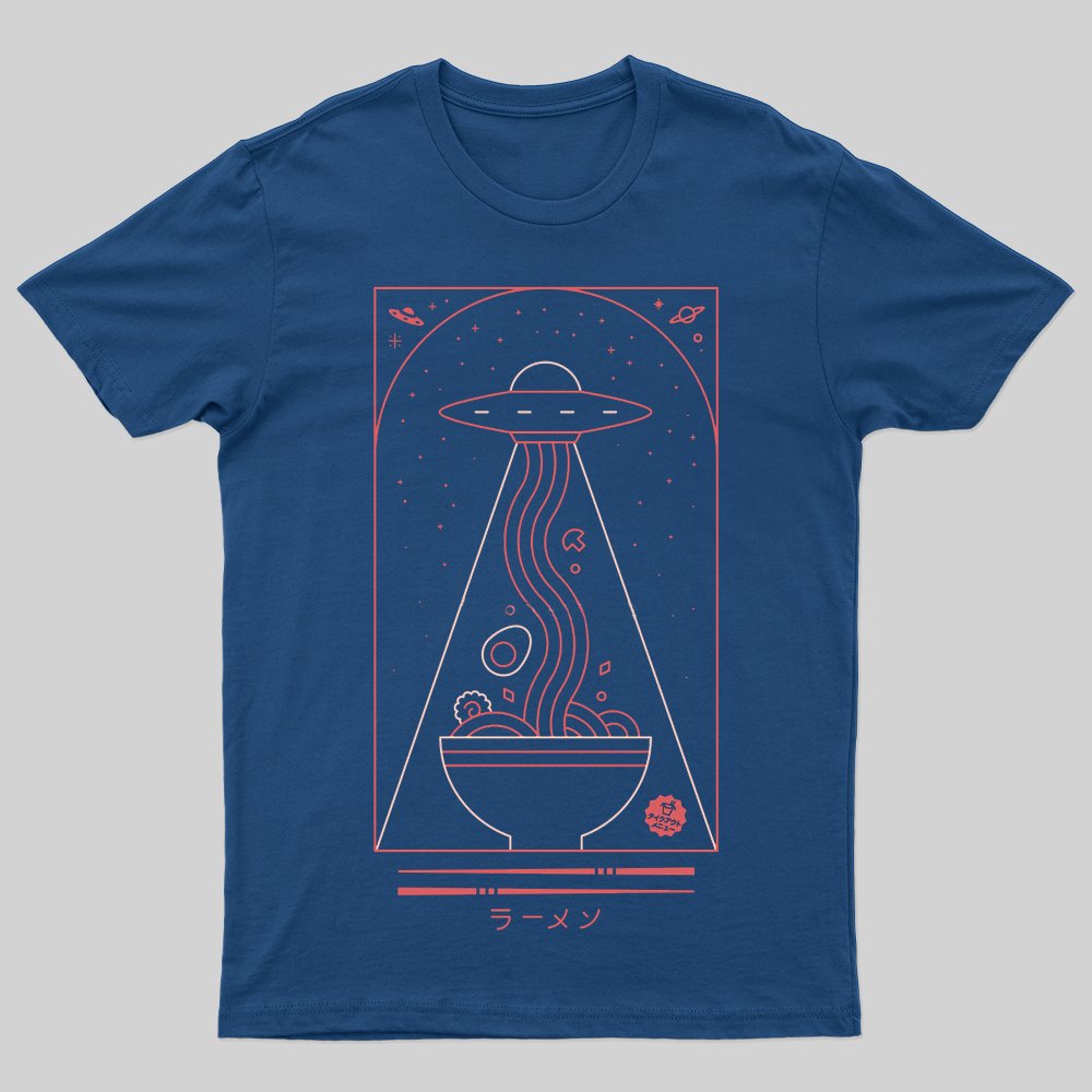 Spaceship Ramen Bowl T-Shirt - Geeksoutfit
