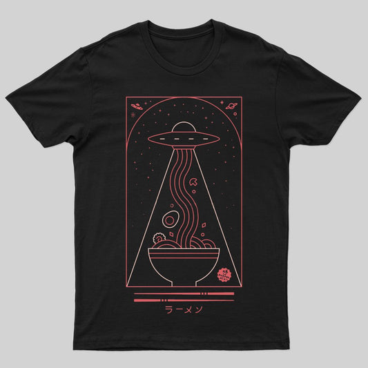Spaceship Ramen Bowl T-Shirt - Geeksoutfit