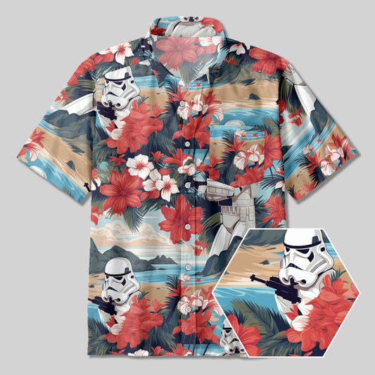 Star Wars Storm Soldier Button Up Pocket Shirt - Geeksoutfit