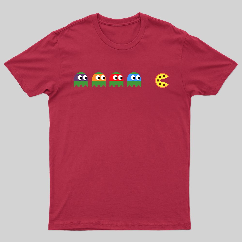 Teenage Mutant Ninja Turtles Chasing Pizza T-Shirt - Geeksoutfit