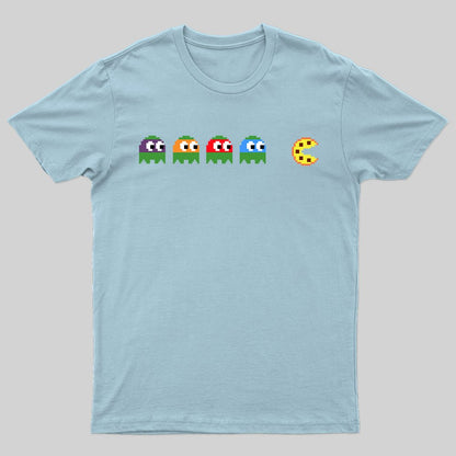 Teenage Mutant Ninja Turtles Chasing Pizza T-Shirt - Geeksoutfit