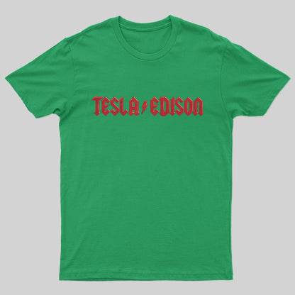 Tesla vs. Edison T-Shirt - Geeksoutfit