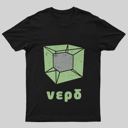 Tesseract Design For The Geeky Nerd, 4D Cube In 3D Space T-Shirt - Geeksoutfit