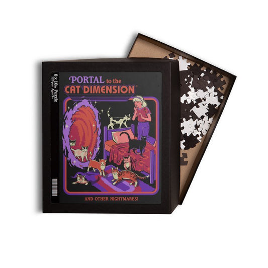 THE CAT DIMENSION-Wooden Jigsaw Puzzle - Geeksoutfit
