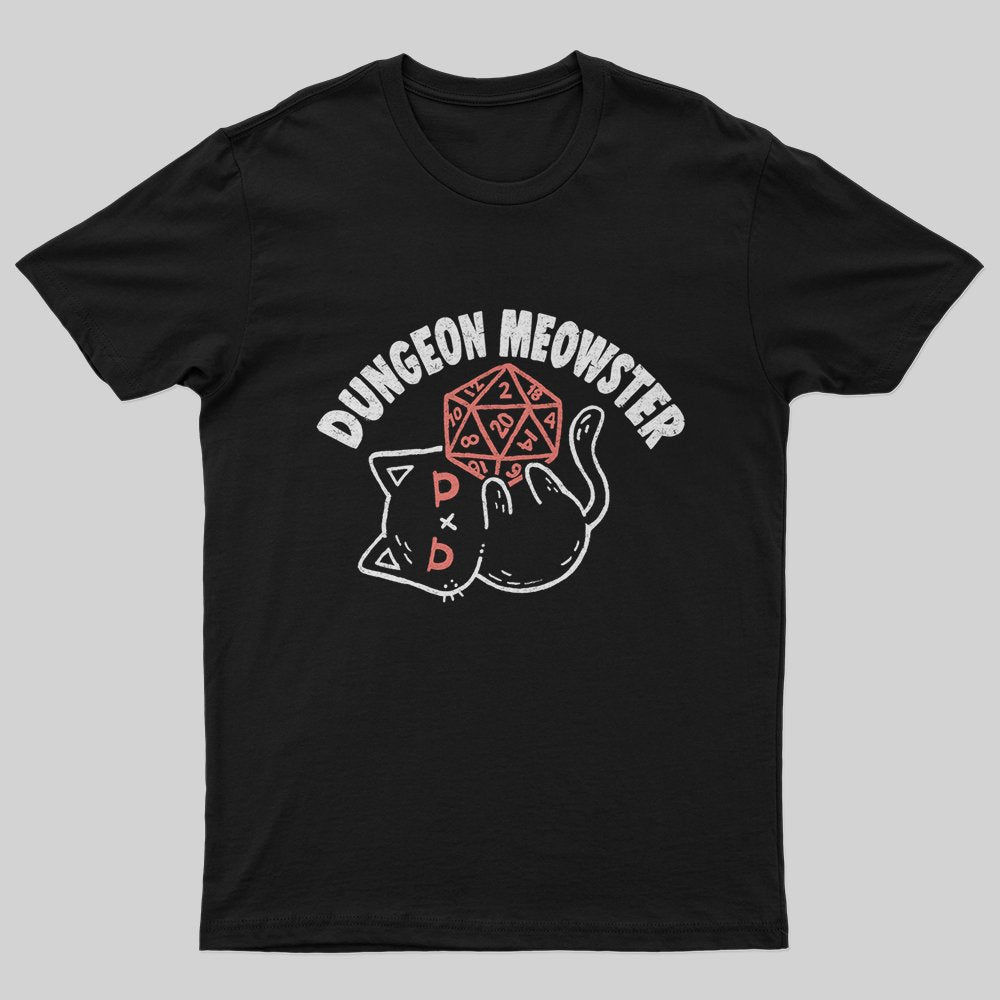 The Dungeon Meowster T-Shirt - Geeksoutfit