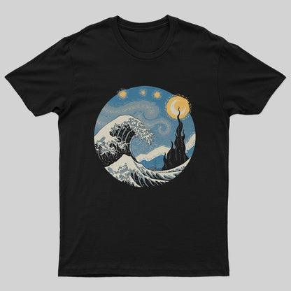 The Great Starry Wave T-Shirt - Geeksoutfit