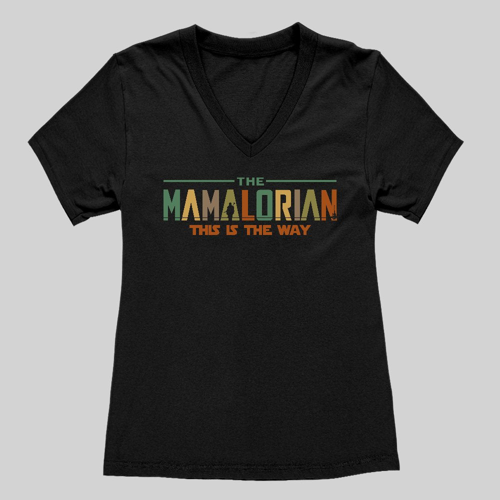 The Mamalorian Mother This is the Way Classic Women's V-Neck T-shirt - Geeksoutfit