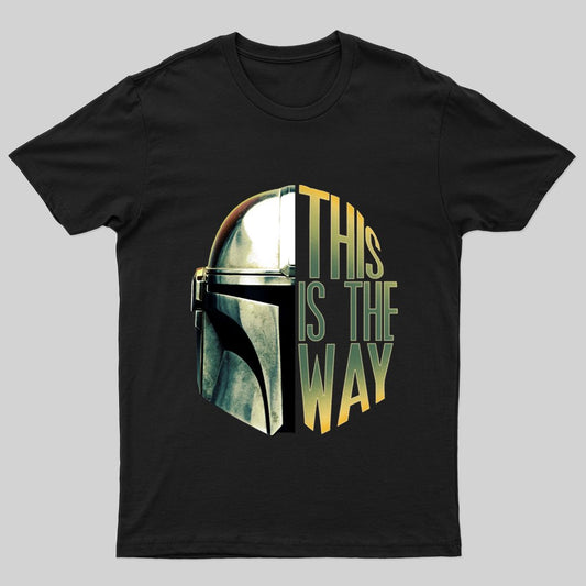 The Mandalorian This Is The Way Helmet T-shirt - Geeksoutfit
