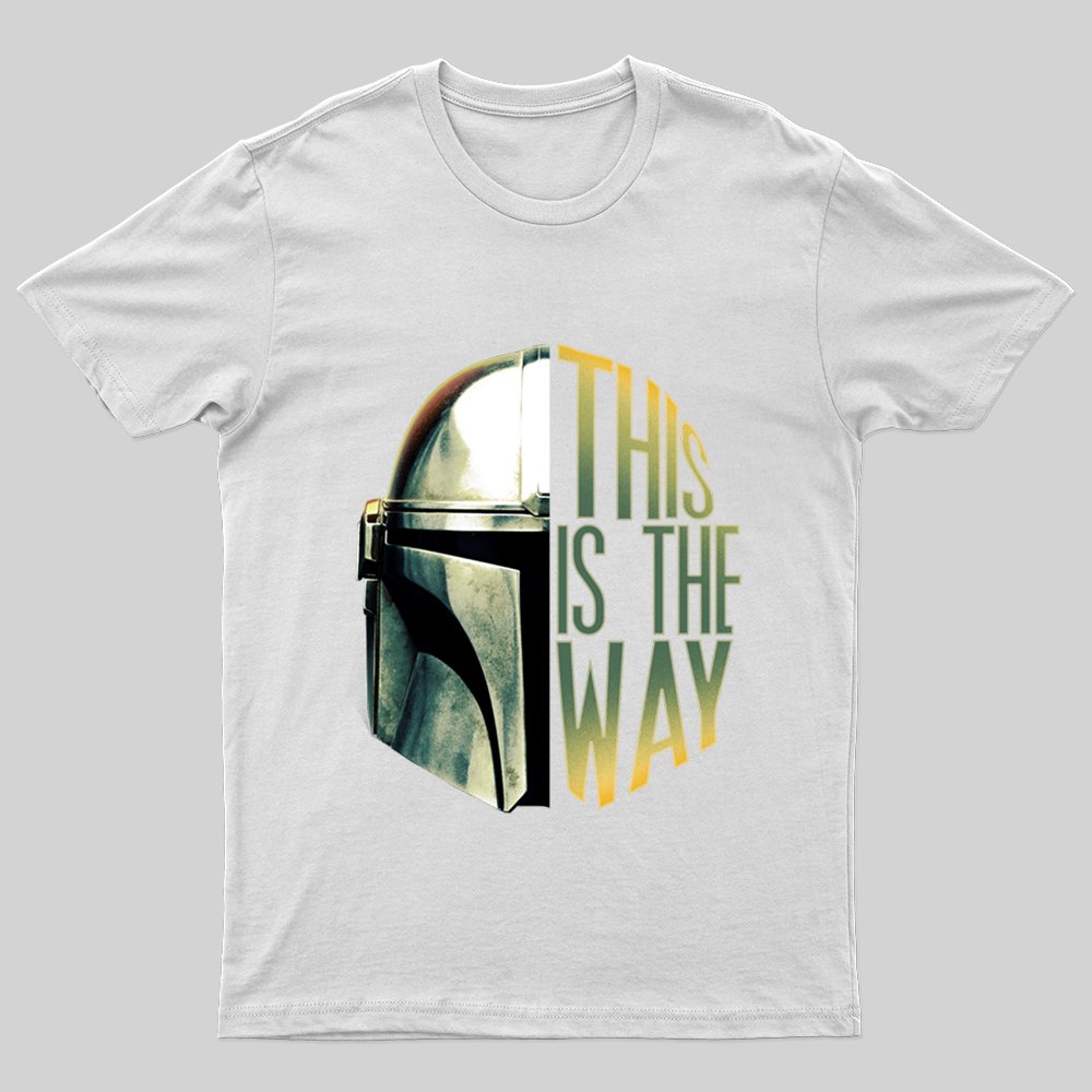 The Mandalorian This Is The Way Helmet T-shirt - Geeksoutfit