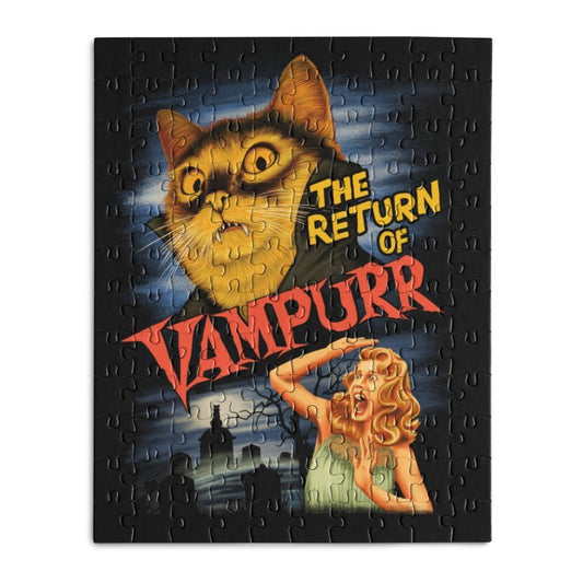 THE RETURN OF VAMPURR-Wooden Jigsaw Puzzle - Geeksoutfit