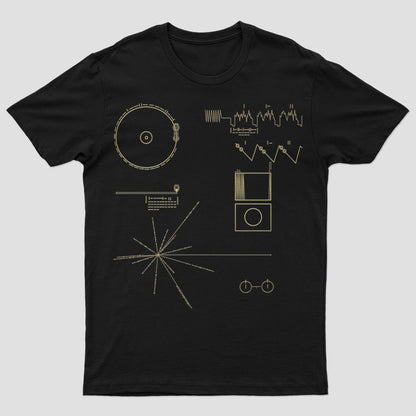 The Voyager Golden Record T-Shirt - Geeksoutfit
