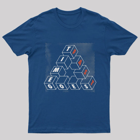 Time Goes Fast Solid Triangle T-Shirt - Geeksoutfit