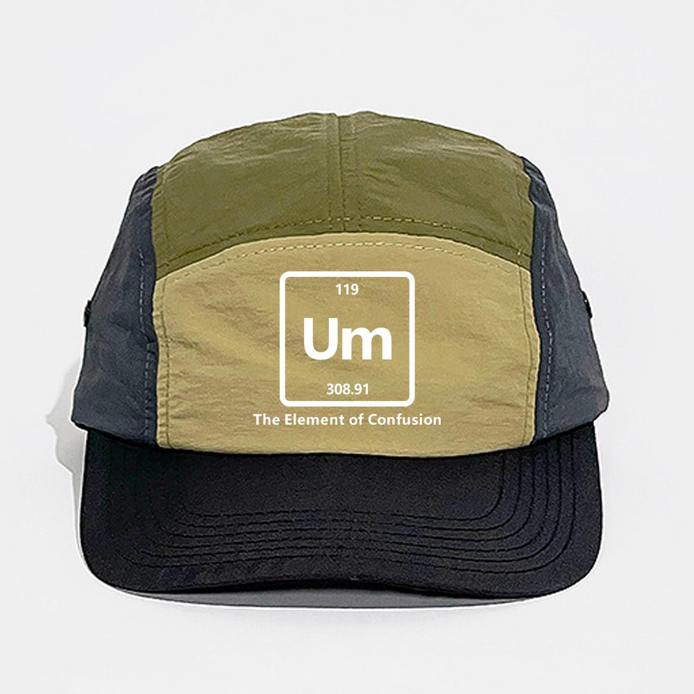 Um The Element Of Confusion Quick-drying Panel Cap - Geeksoutfit