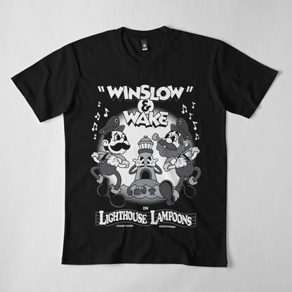 Vintage Cartoon Lighthouse Lampoons T-Shirt - Geeksoutfit