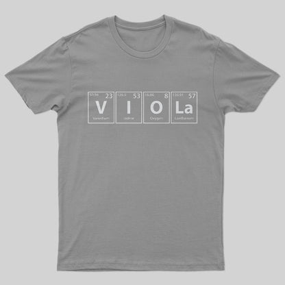 Viola (V-I-O-La) Periodic Elements T-Shirt - Geeksoutfit